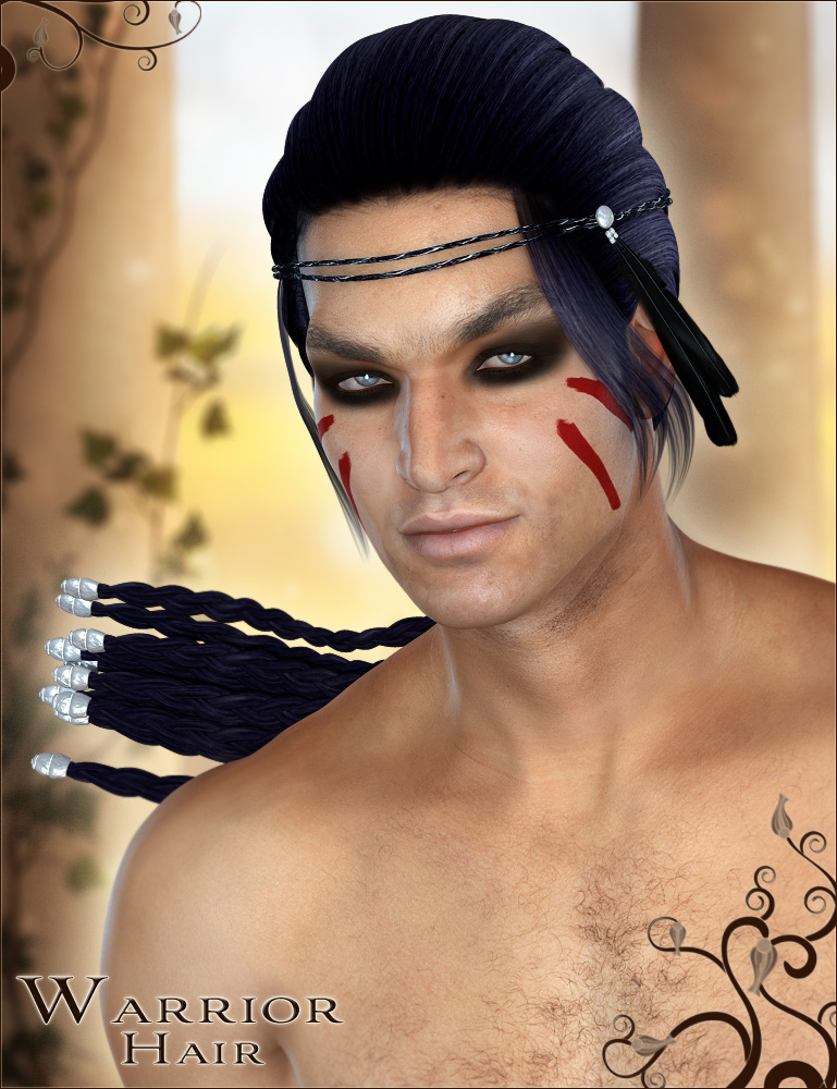 Warrior Hair by: Valea, 3D Models by Daz 3D