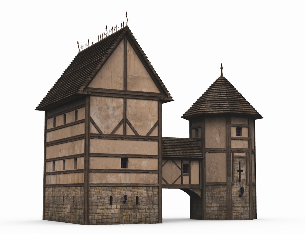 Medieval Houses Medieval Houses by: Cornucopia3D, 3D Models by Daz 3D
