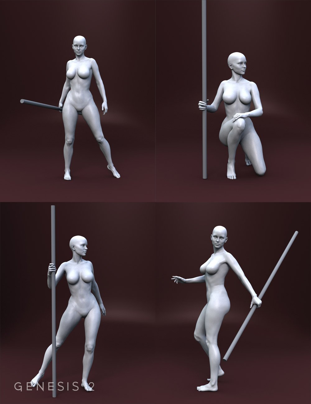 Olympia 6 Fantasy Classic Poses by: Muscleman, 3D Models by Daz 3D