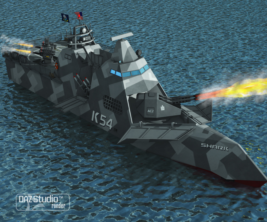 Ship Shark by: petipet, 3D Models by Daz 3D