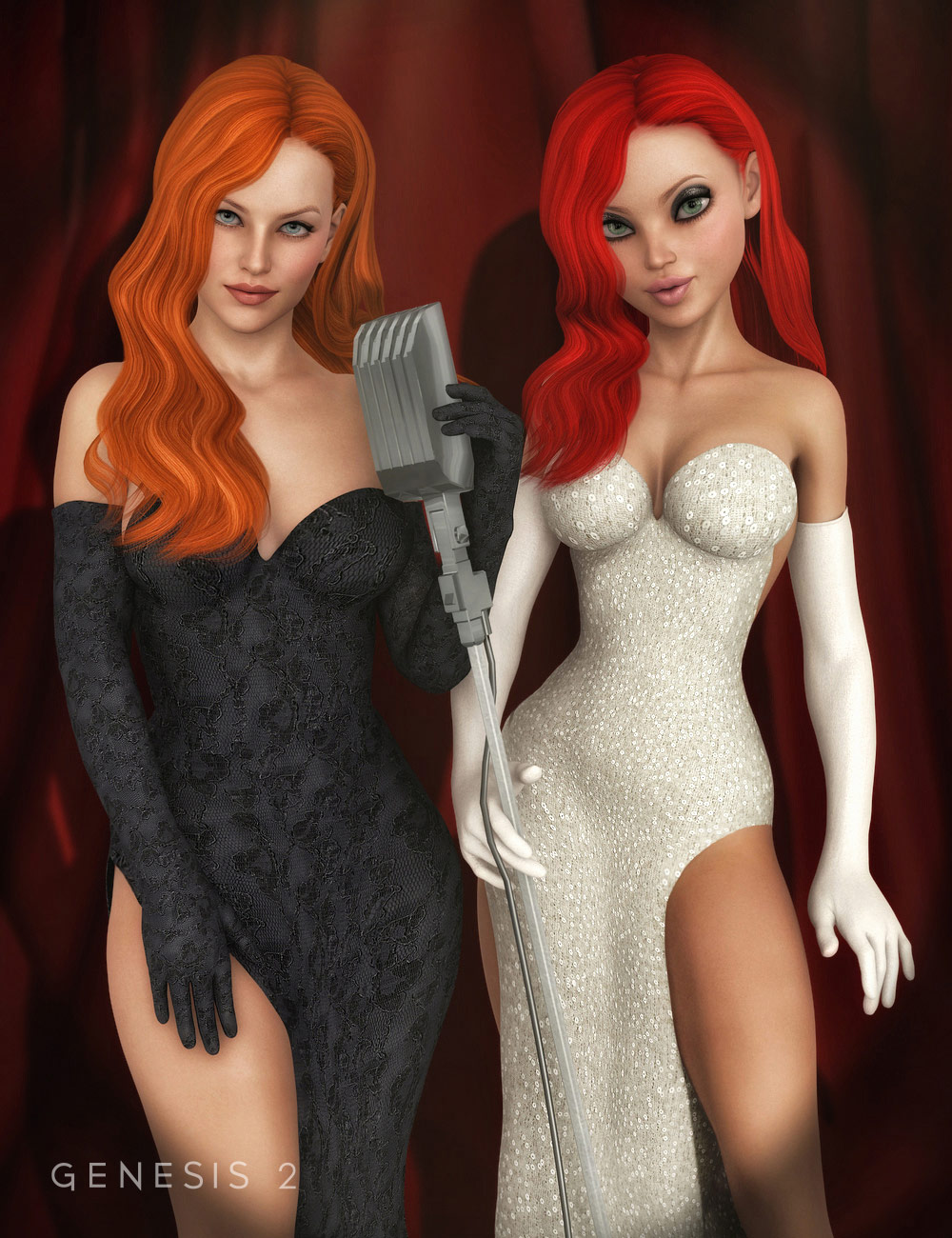 Jessica Dress Formal Textures by: Sarsa, 3D Models by Daz 3D