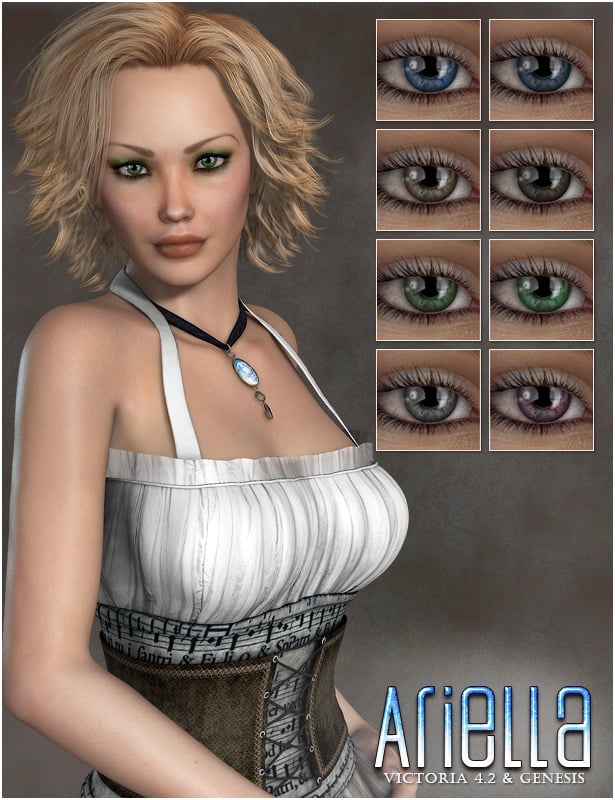Ariella for Victoria 4 and Genesis by: OziChick, 3D Models by Daz 3D