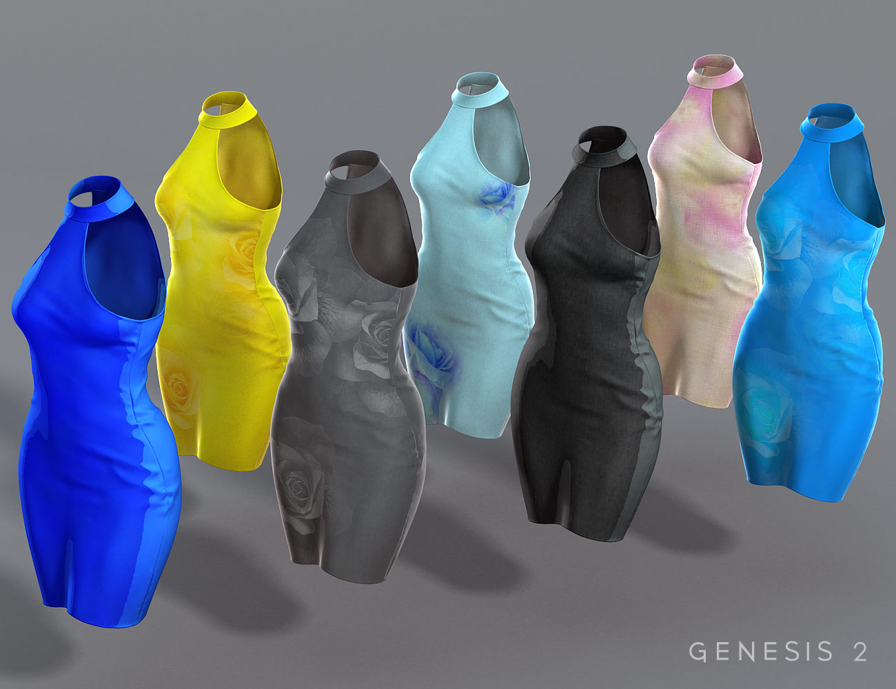 Young Lady Dress for Genesis 2 Female(s) by: Cute3D, 3D Models by Daz 3D