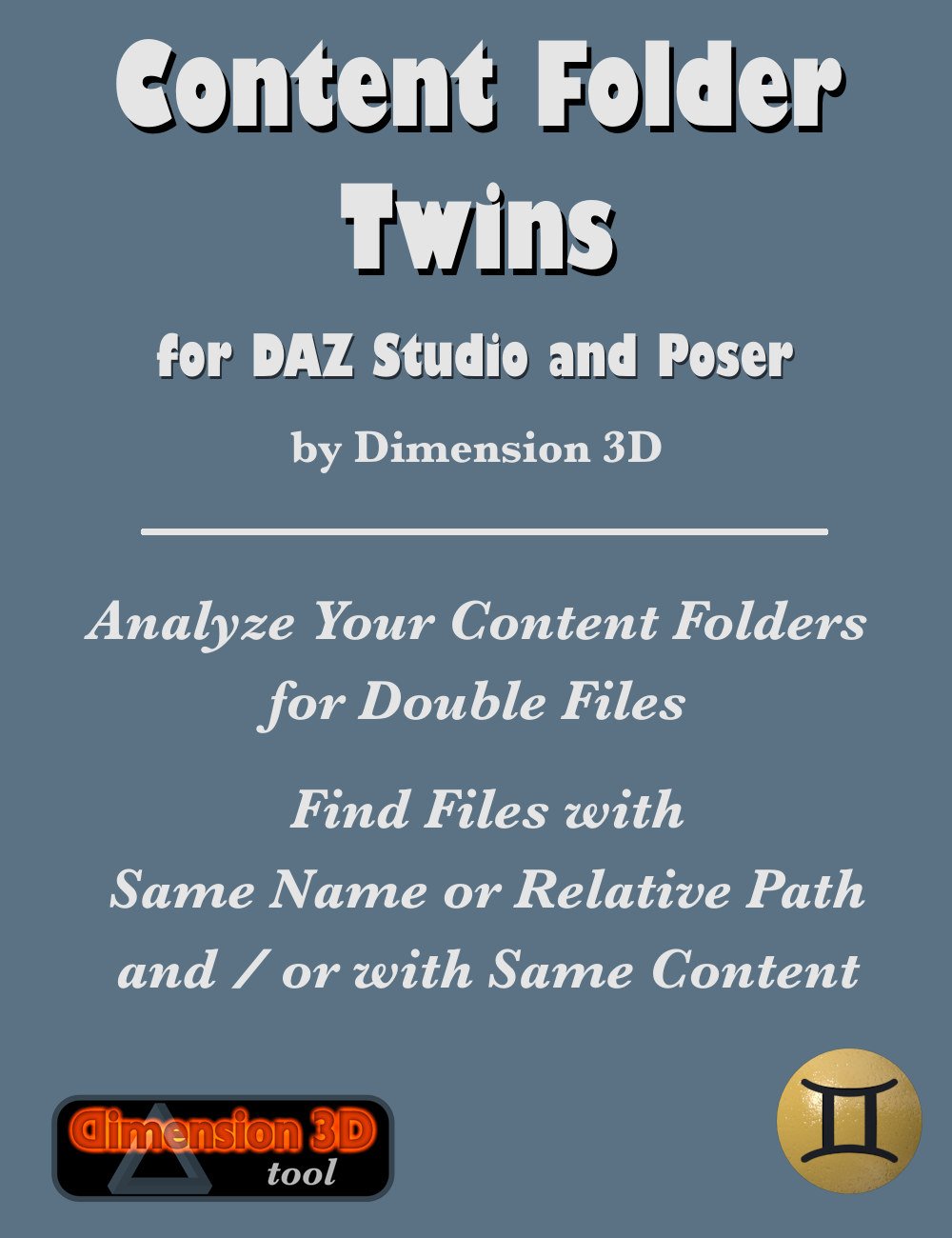 Content Folder Twins by: Dimension3D, 3D Models by Daz 3D