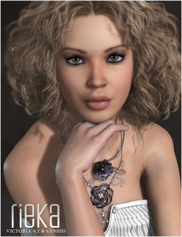 Rieka for Victoria 4 and Genesis by: OziChick, 3D Models by Daz 3D