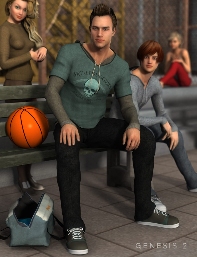 Skate Park Outfit Textures Skate Park Outfit Textures by: Sarsa, 3D Models by Daz 3D