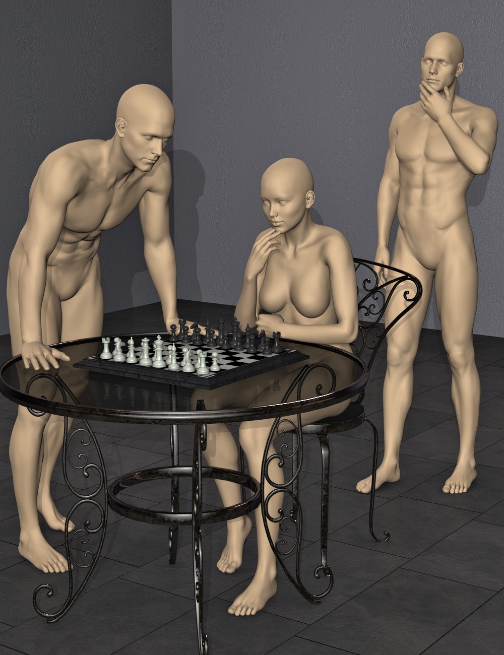 Your Move Poses for Victoria 6 and Michael 6 by: Khory, 3D Models by Daz 3D