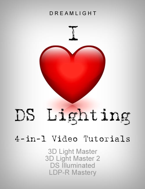I Love DAZ Studio Lighting - 4-in-1 by: Dreamlight, 3D Models by Daz 3D