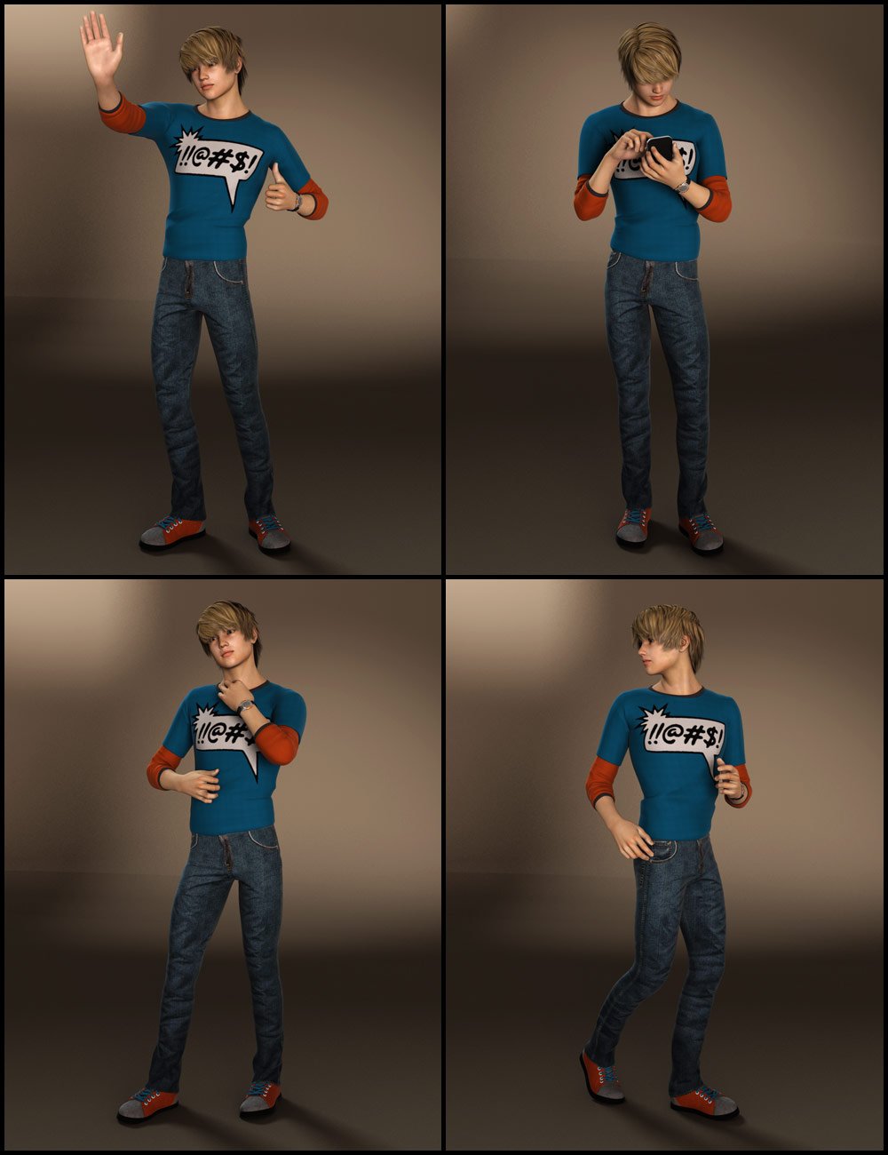 Basic Cool Poses for Teen Jayden 6 Basic Cool Poses for Teen Jayden 6 by: blondie9999, 3D Models by Daz 3D