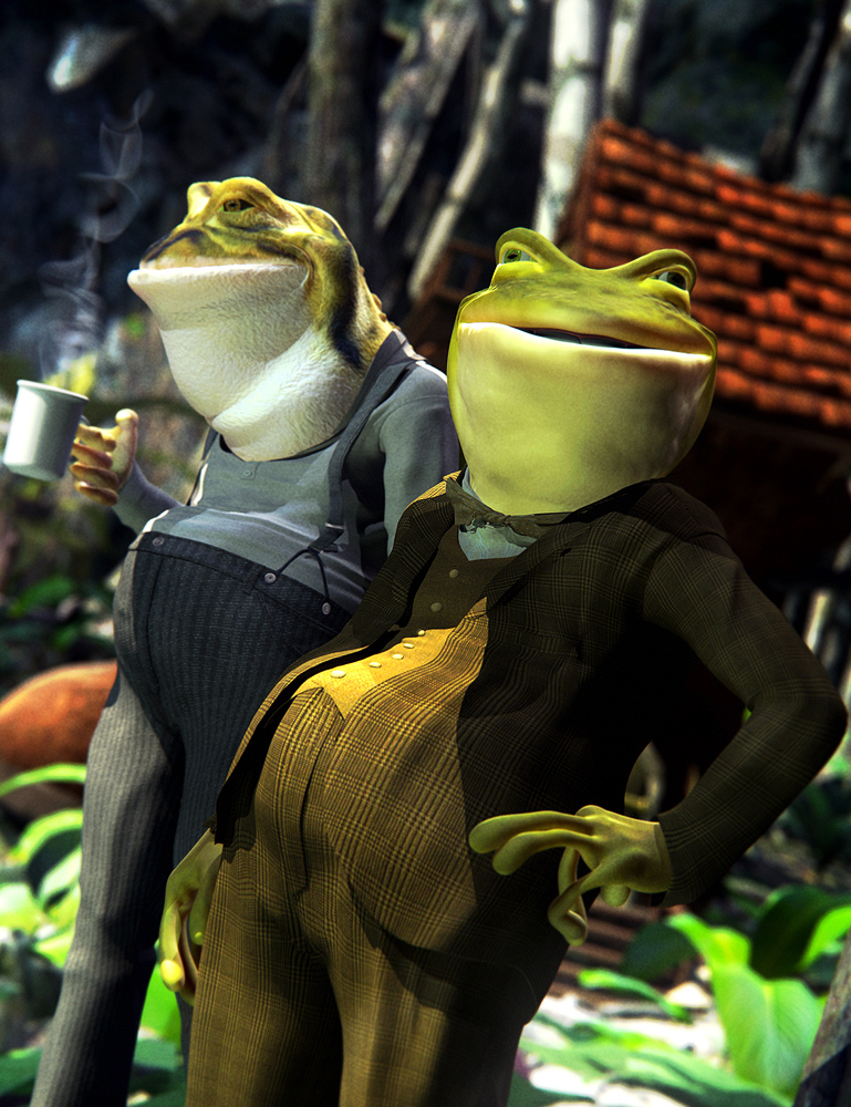 Ribbits for Genesis by: JoeQuick, 3D Models by Daz 3D
