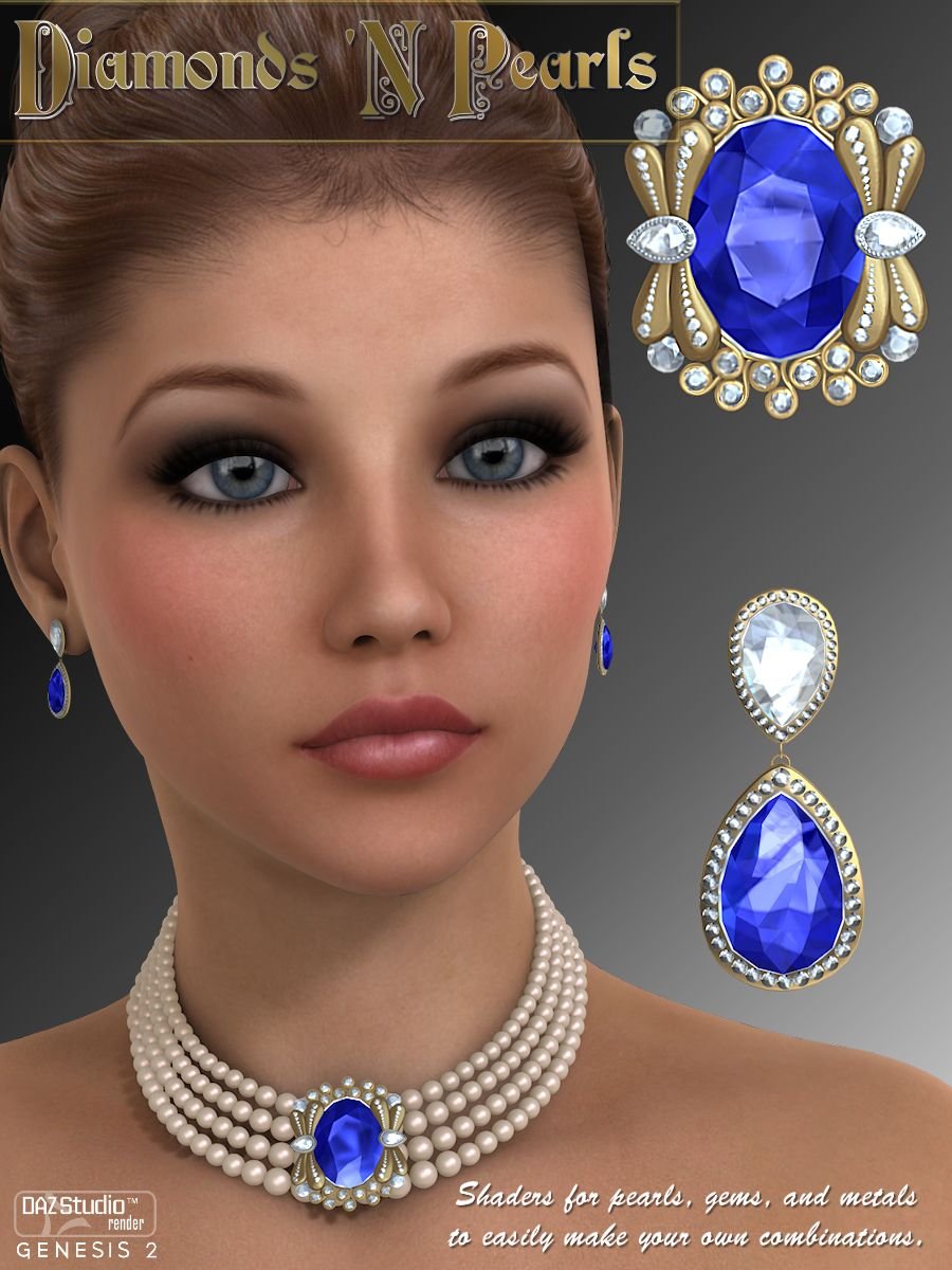 Diamonds 'N Pearls by: WildDesigns, 3D Models by Daz 3D