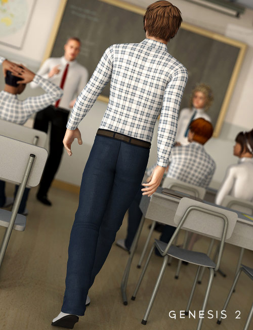 Internship Outfit for Genesis 2 Male(s) by: SarsaXena, 3D Models by Daz 3D