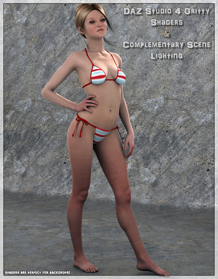 DAZ Studio 4 Gritty Shaders DAZ Studio 4 Gritty Shaders by: ForbiddenWhispersDavid Brinnen, 3D Models by Daz 3D