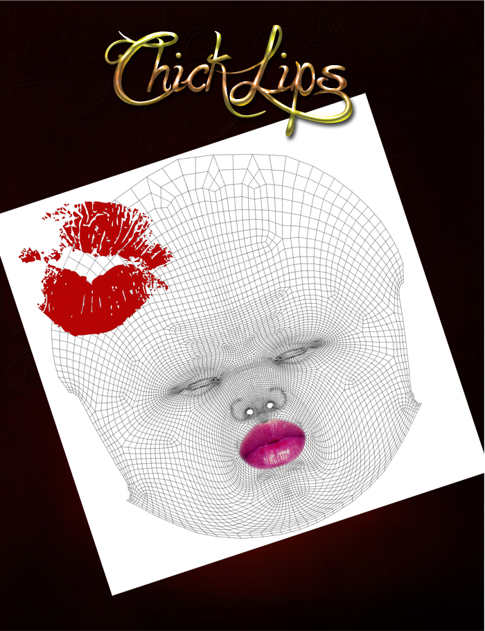 Chick Lips by: Nathy Design, 3D Models by Daz 3D