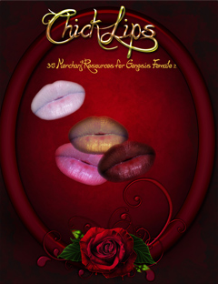 Chick Lips by: Nathy Design, 3D Models by Daz 3D