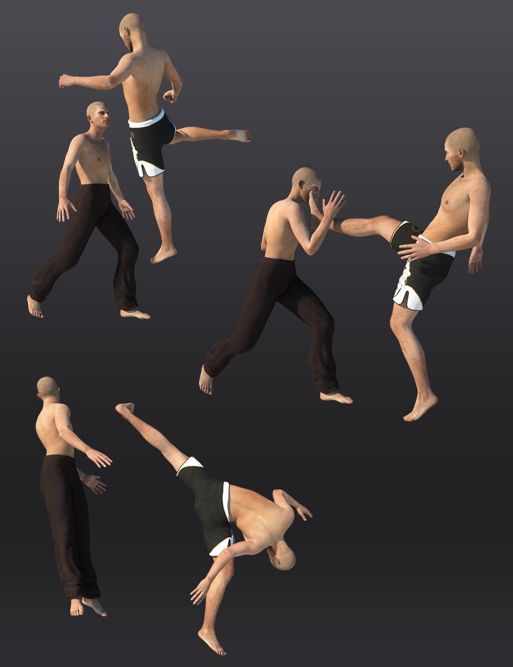 Fighting Poses for Genesis and Genesis 2 Fighting Poses for Genesis and Genesis 2 by: Andrey Pestryakov, 3D Models by Daz 3D