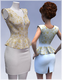 Office Lady Chic for Genesis 2 Female(s) by: Cute3D, 3D Models by Daz 3D
