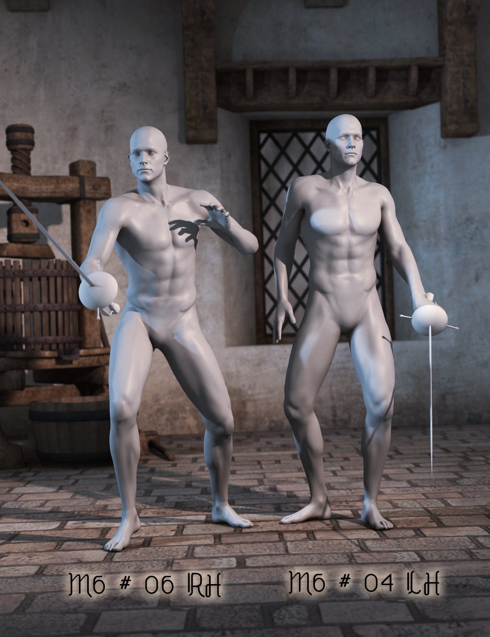 Rapier Duels for Genesis 2 Male(s) by: FeralFey, 3D Models by Daz 3D