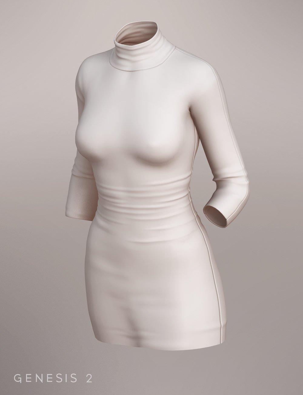 Cross-back Dress for Genesis 2 Female(s) by: SarsaXena, 3D Models by Daz 3D