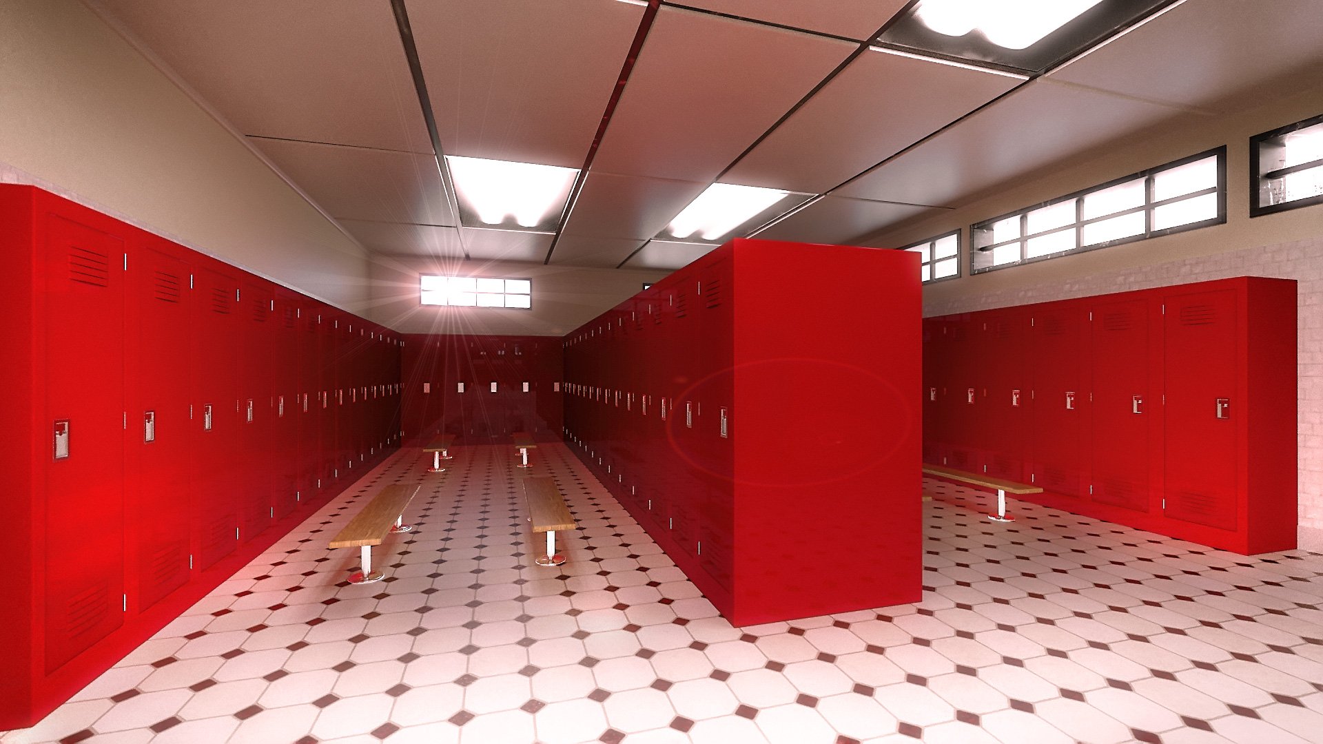 The Locker Room by: , 3D Models by Daz 3D