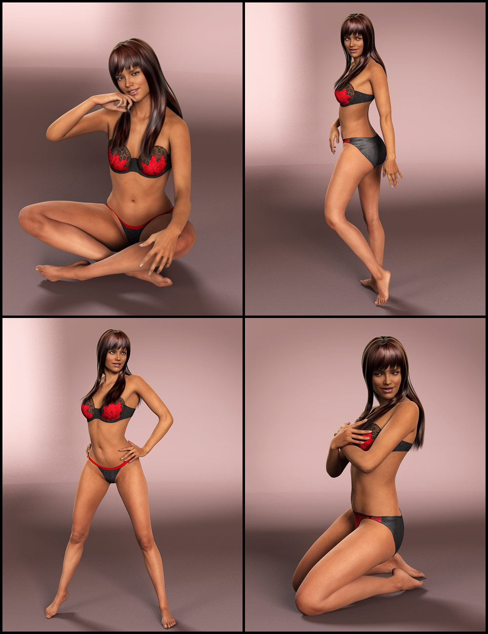 Bluemoon Poses for Stephanie 6 by: Muscleman, 3D Models by Daz 3D