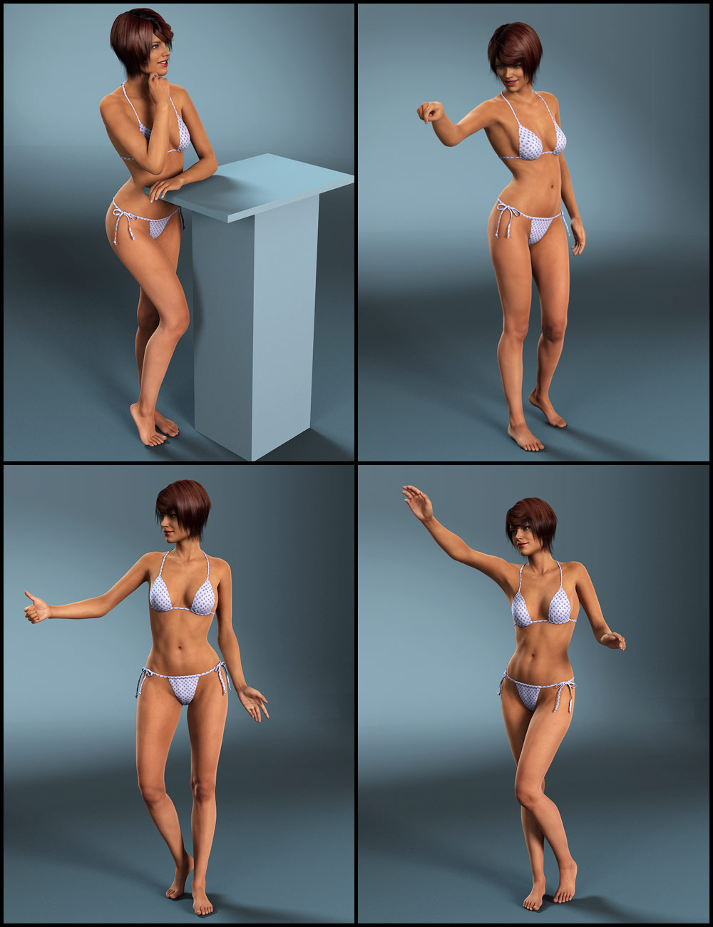 Everyday Poses for Stephanie 6 by: Sedor, 3D Models by Daz 3D