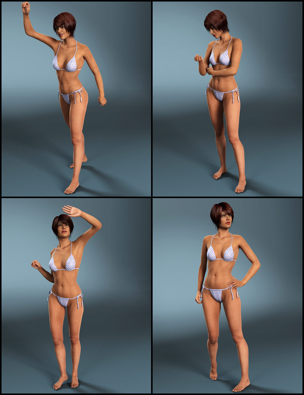 Everyday Poses for Stephanie 6 by: Sedor, 3D Models by Daz 3D