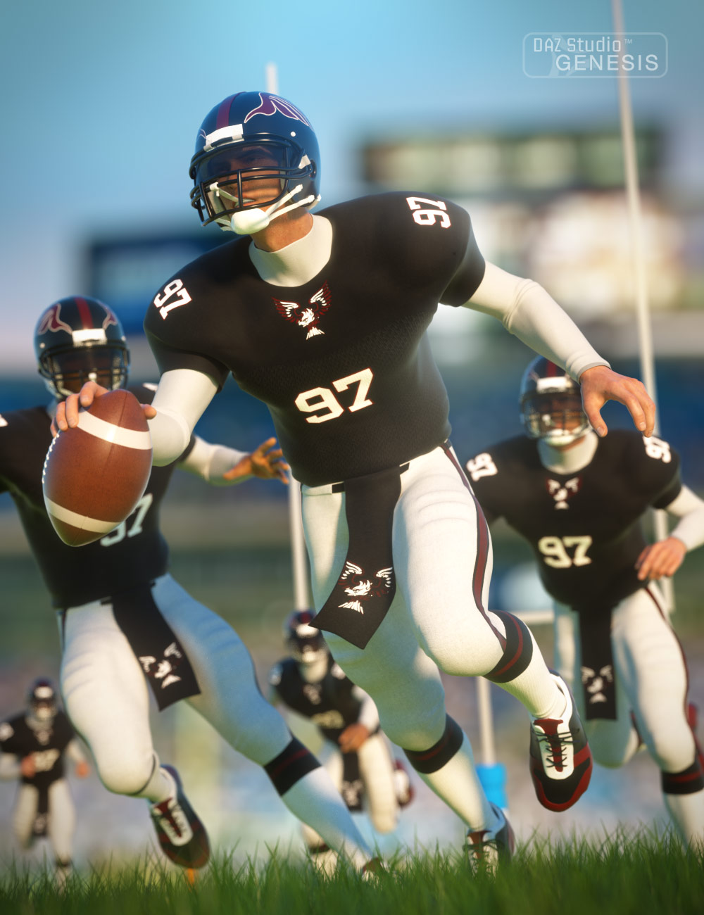 Football Uniform by: , 3D Models by Daz 3D