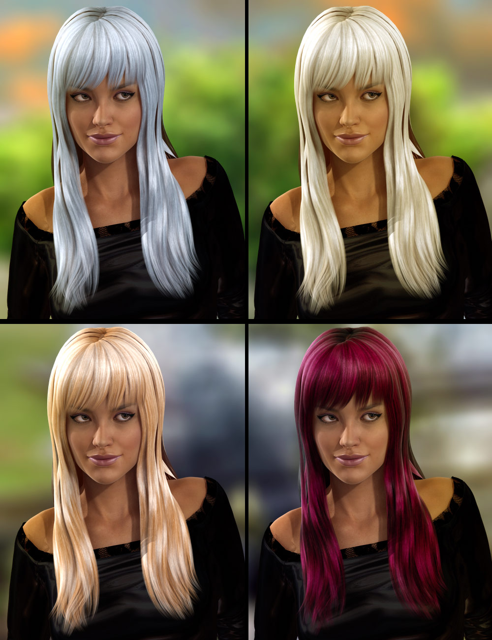 Spring Hair by: , 3D Models by Daz 3D