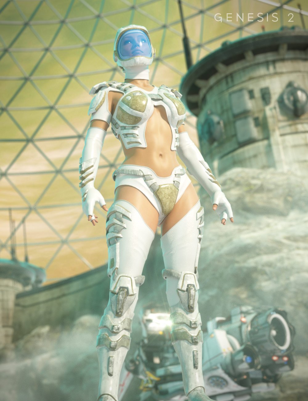 Scifi Sniper Suit Textures by: Sarsa, 3D Models by Daz 3D