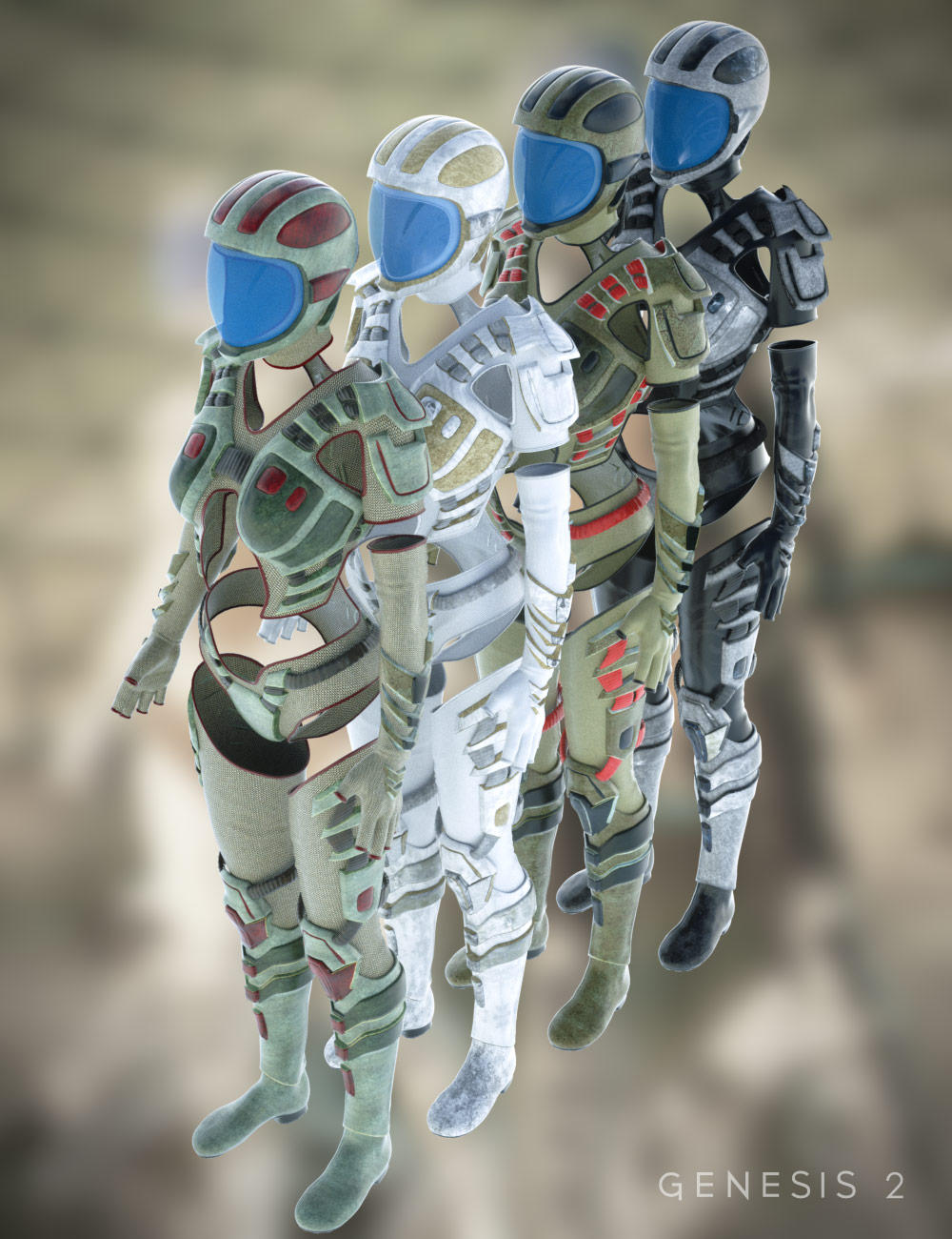 Scifi Sniper Suit Textures by: Sarsa, 3D Models by Daz 3D