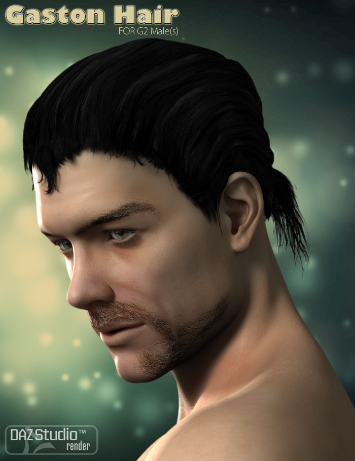 Gaston Hair for Michael 6 by: ForbiddenWhispersFeralFey, 3D Models by Daz 3D