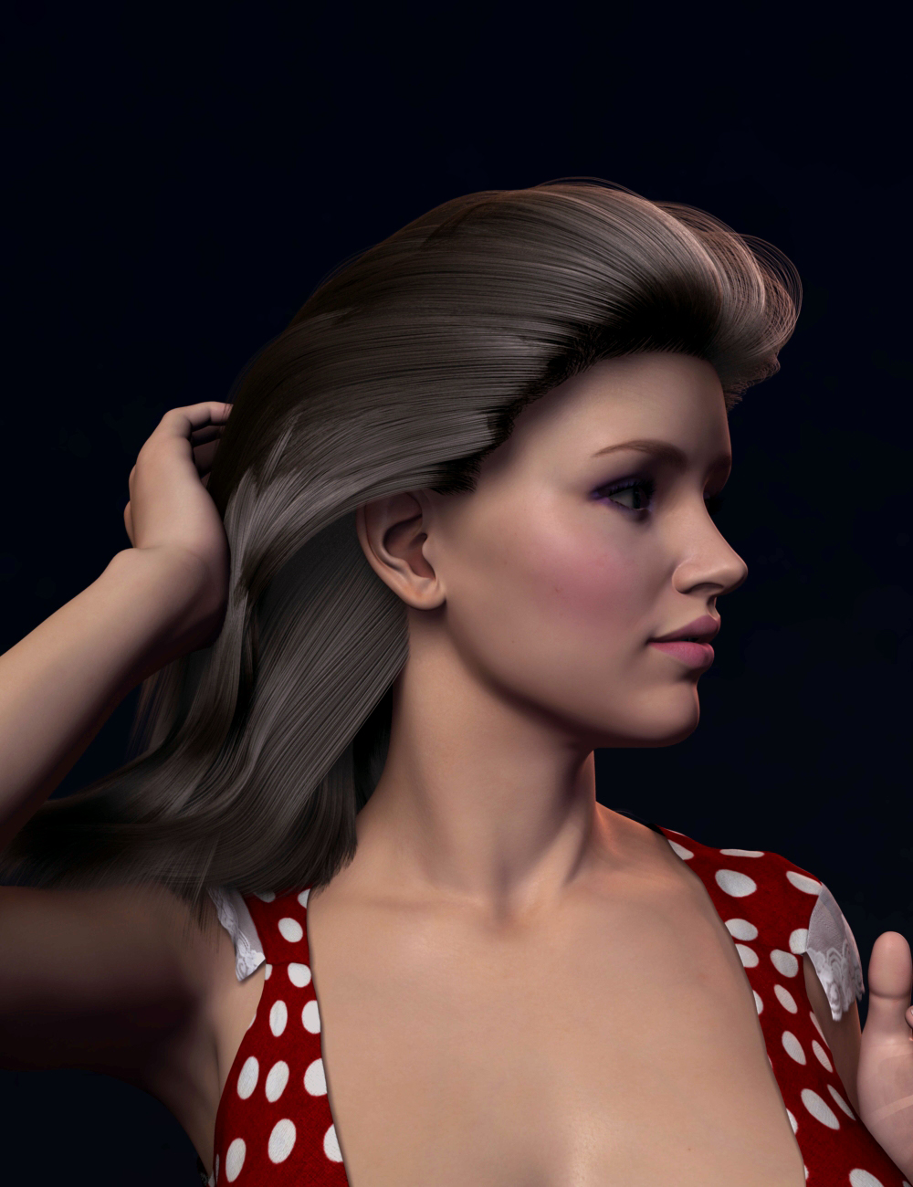 DP Modern Olympia Dynamic Hair by: , 3D Models by Daz 3D