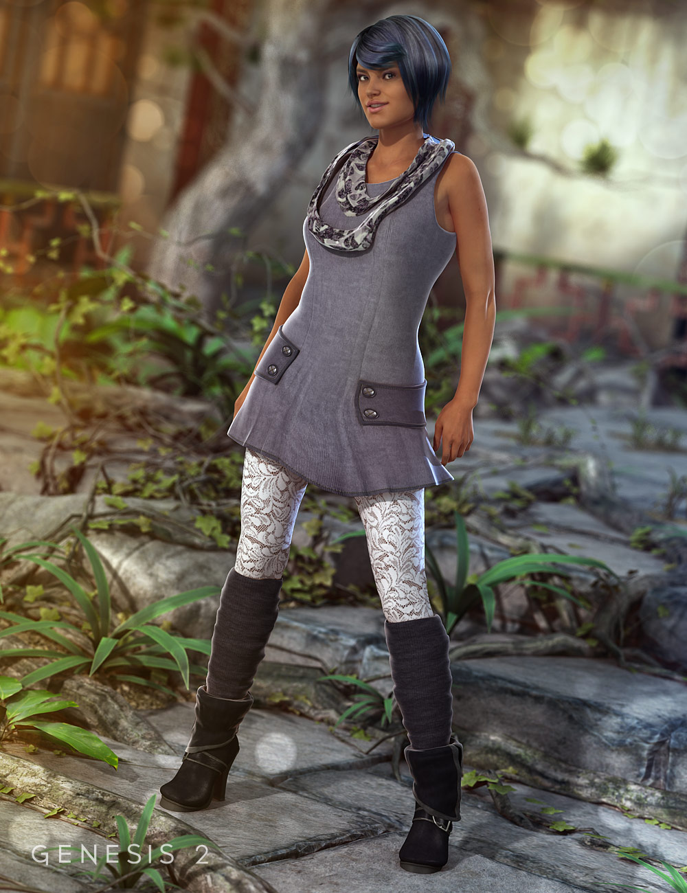 Early Spring Outfit for Genesis 2 Female(s) Early Spring Outfit for Genesis 2 Female(s) by: Barbara BrundonSarsa, 3D Models by Daz 3D