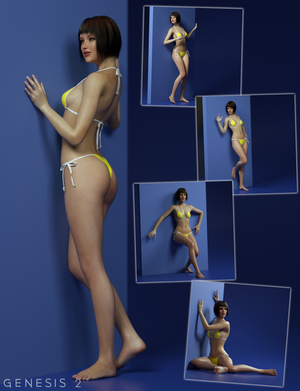 Waiting for You Poses by: Slide3D, 3D Models by Daz 3D