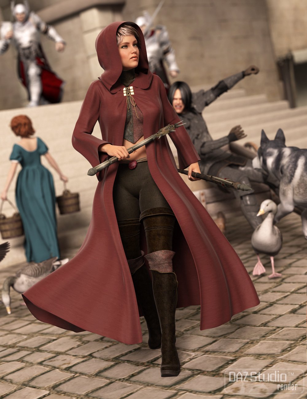 Medieval Cloaks for Genesis 2 Female(s) Medieval Cloaks for Genesis 2 Female(s) by: Ravenhair, 3D Models by Daz 3D
