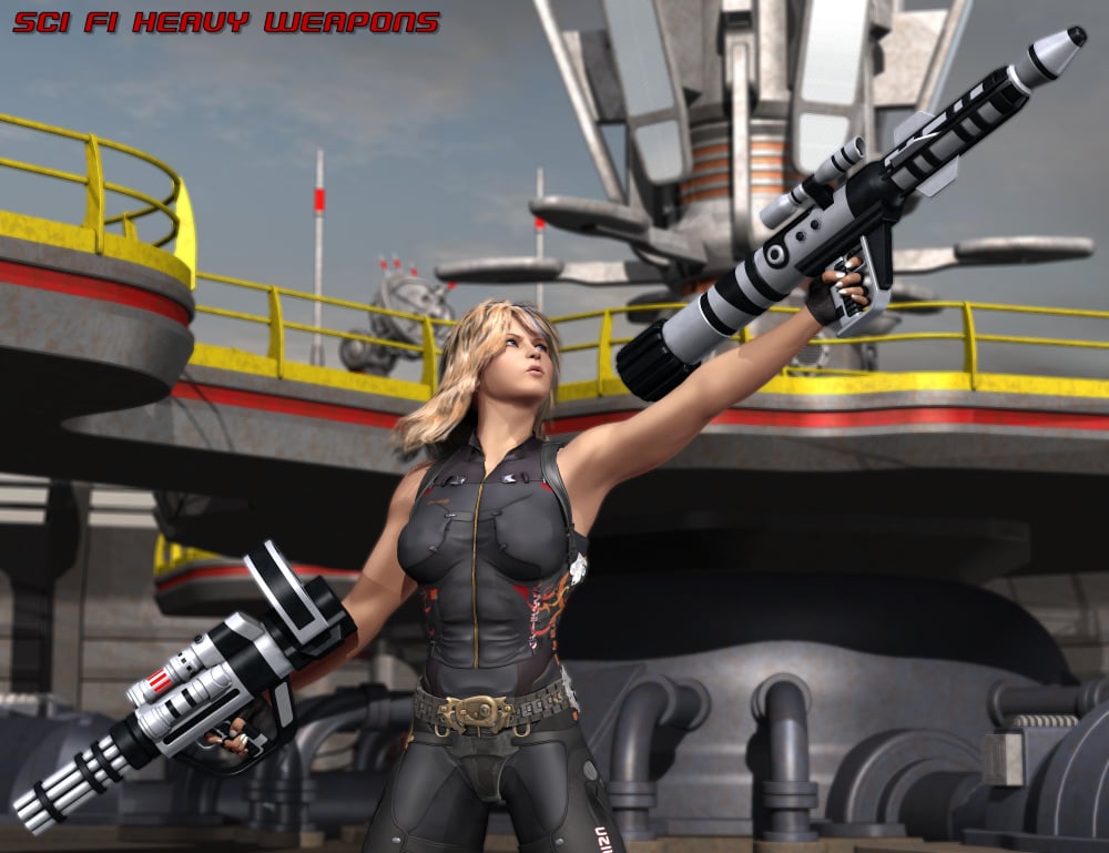 Sci Fi Heavy Weapons Sci Fi Heavy Weapons by: Nightshift3D, 3D Models by Daz 3D