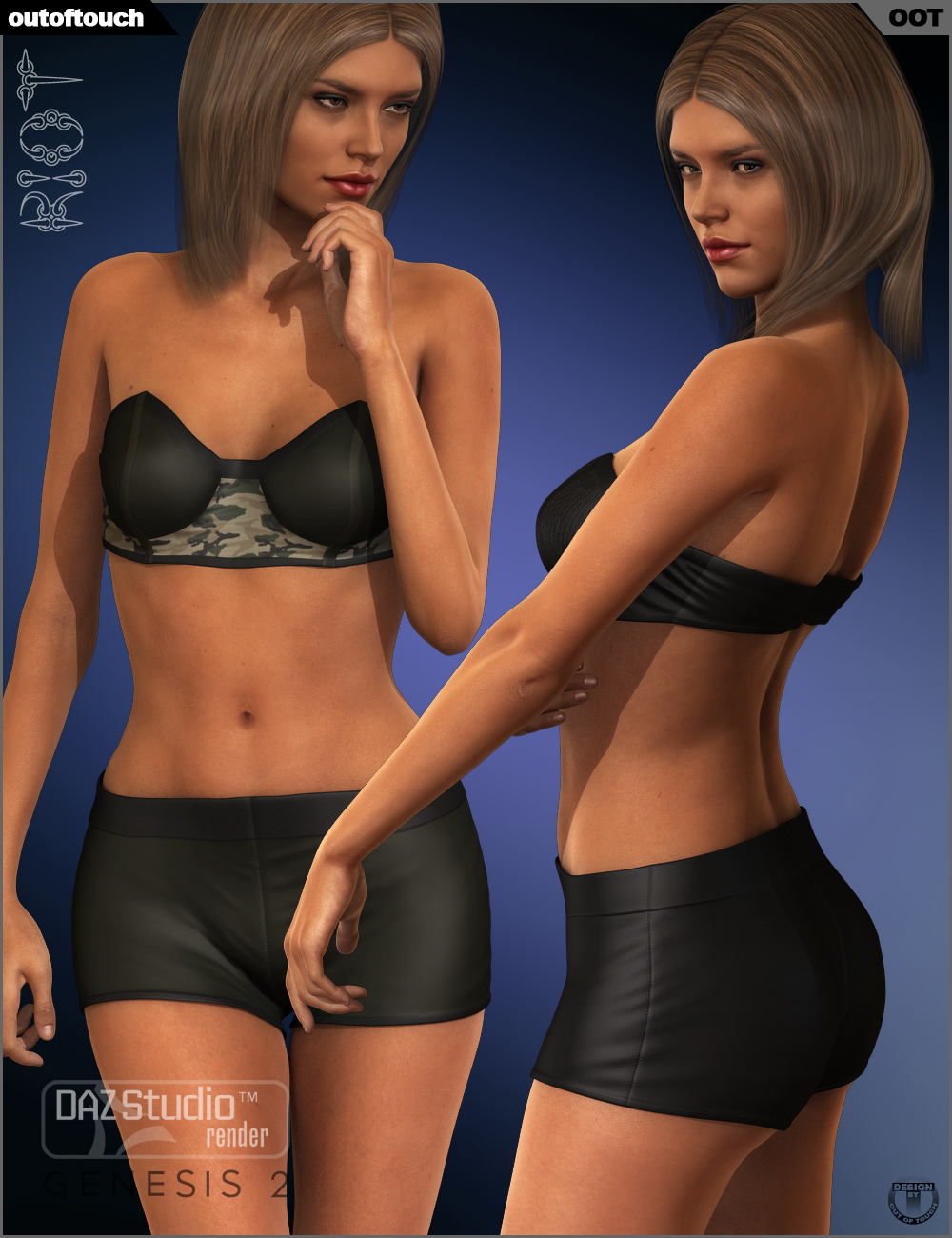 Riot Outfit for Genesis 2 Female(s) by: outoftouch, 3D Models by Daz 3D