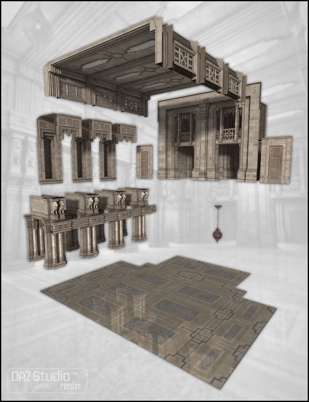 Aslan Court 3 by: Jack Tomalin, 3D Models by Daz 3D