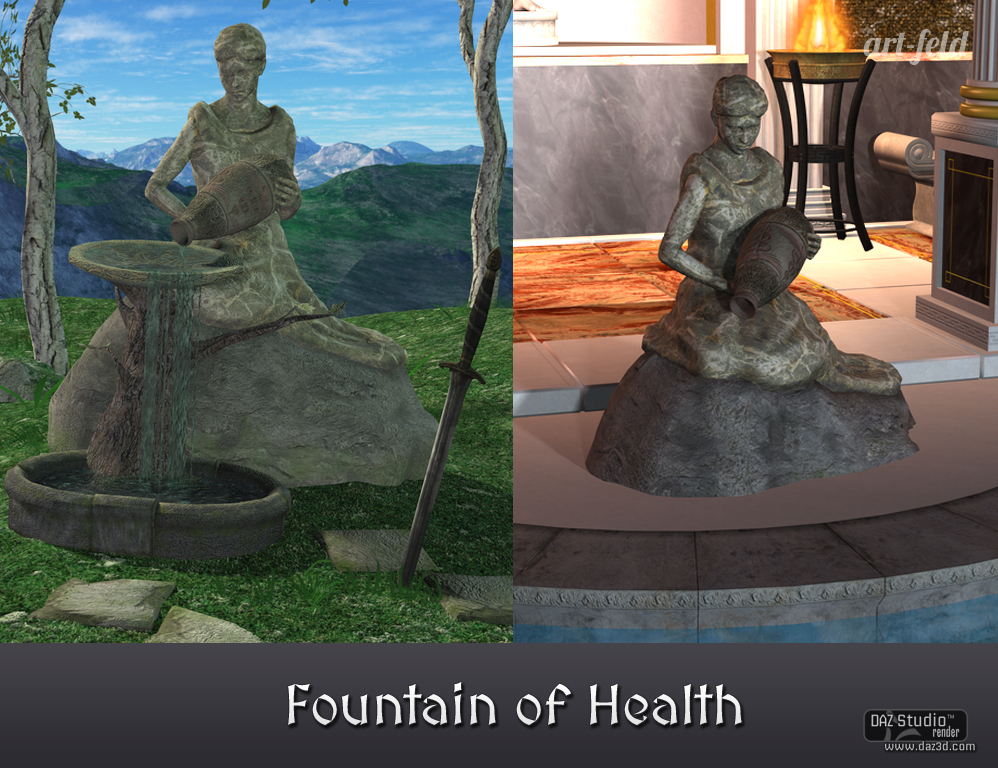 Fountain of Health by: art-feld, 3D Models by Daz 3D