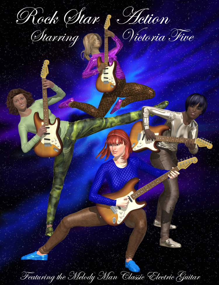 Rock Star Action Victoria 5 by: Don Albert, 3D Models by Daz 3D