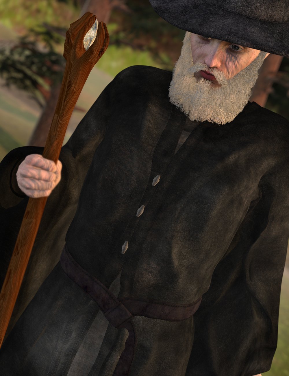 SF Wizard for Genesis 2 by: SickleyieldFuseling, 3D Models by Daz 3D