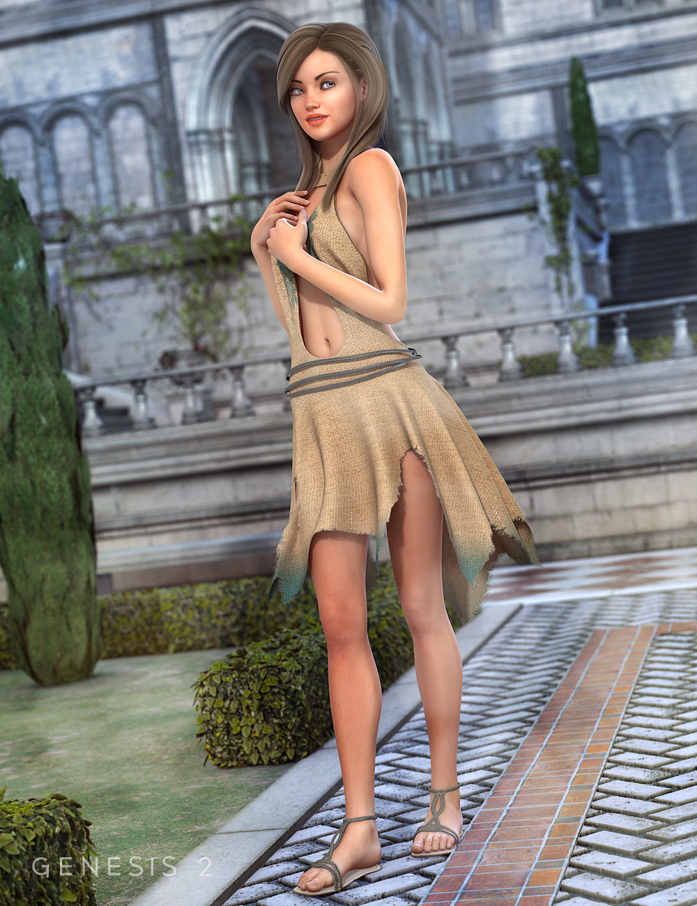 Diana Outfit for Genesis 2 Female(s) by: AmaranthShox-Design, 3D Models by Daz 3D
