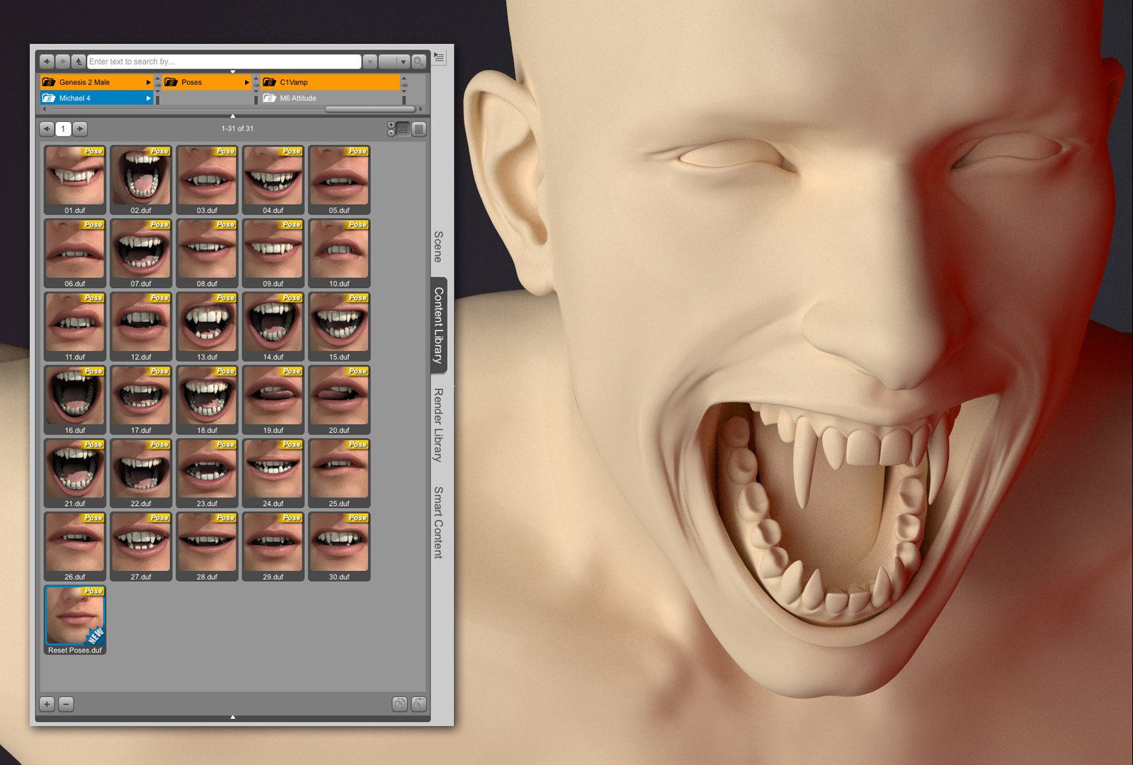 FangTastic for Genesis 2 Male(s) FangTastic for Genesis 2 Male(s) by: Cake One, 3D Models by Daz 3D