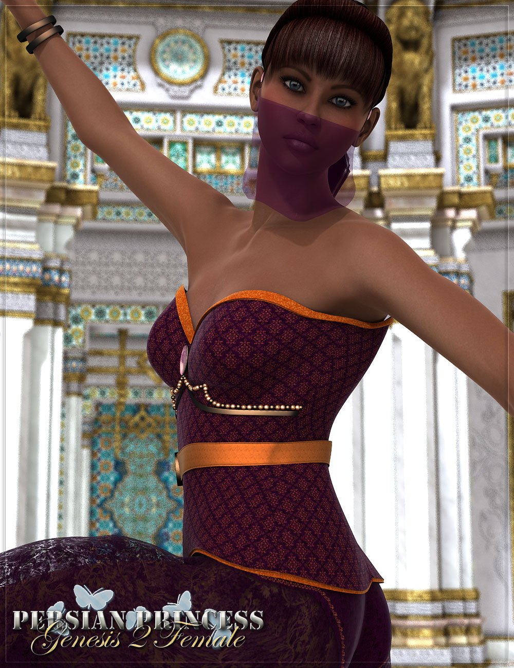 RW Persian Princess for Genesis 2 Female(s) by: Renderwelten, 3D Models by Daz 3D