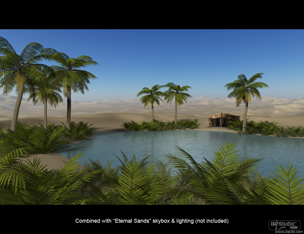 Easy Environments: Oasis by: Flipmode, 3D Models by Daz 3D