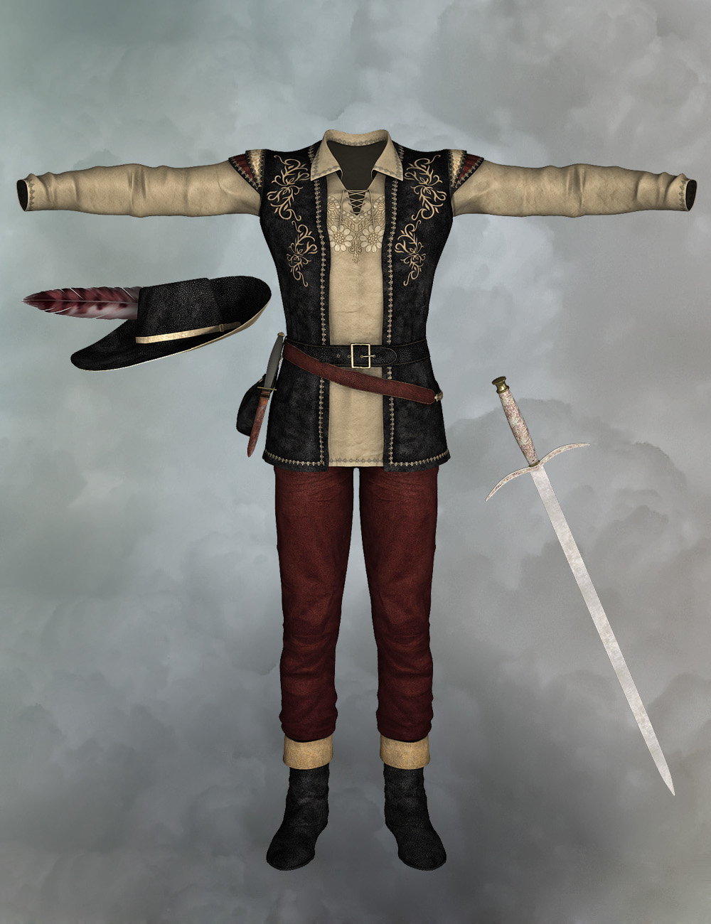 Wanderer Wanderer by: Sarsa, 3D Models by Daz 3D