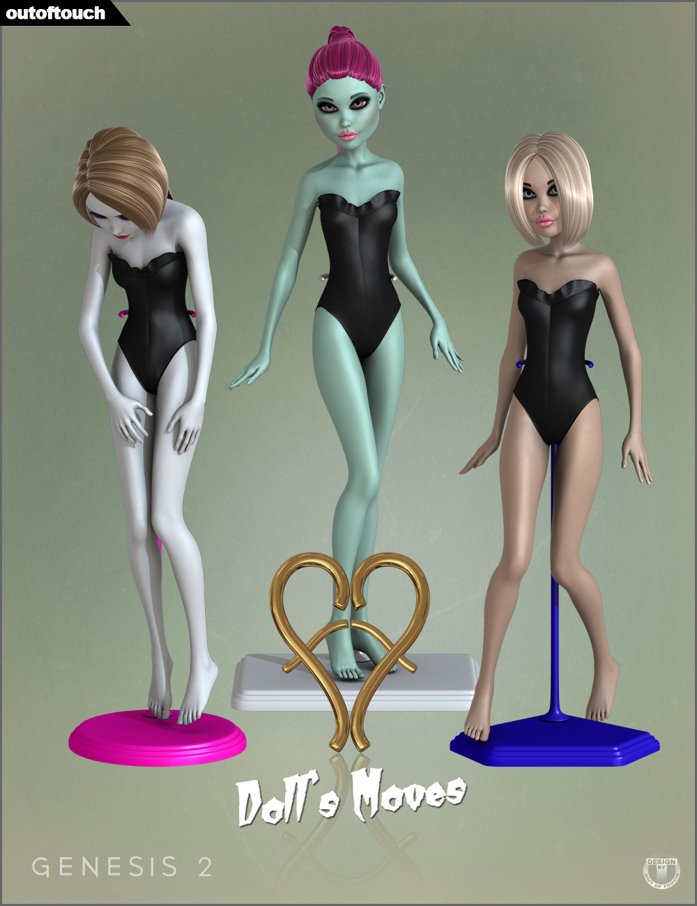 Fiends Forever Doll's Stands and Poses by: outoftouch, 3D Models by Daz 3D