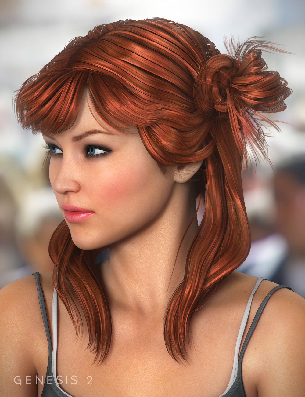 Innocent Hair for Genesis Female(s) by: goldtassel, 3D Models by Daz 3D
