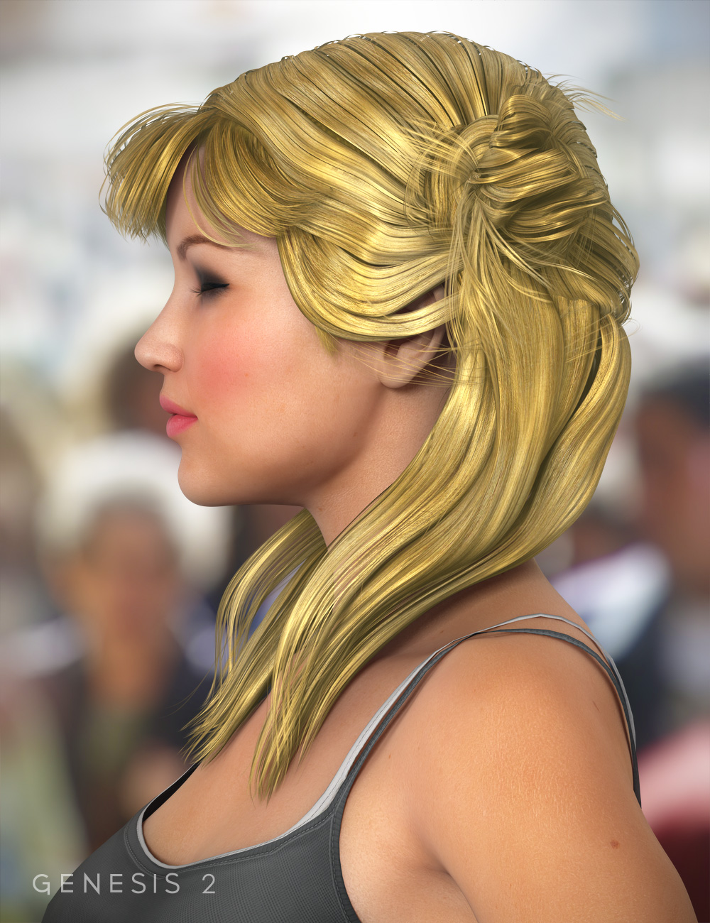 Innocent Hair for Genesis Female(s) by: goldtassel, 3D Models by Daz 3D